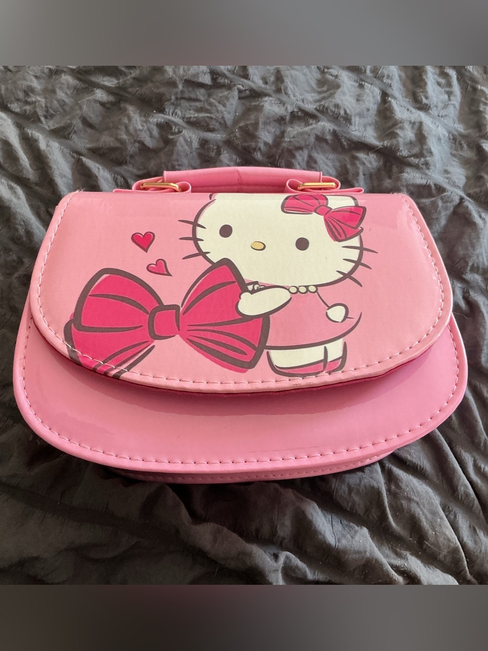 Sanrio Pink Hello Kitty Bow Wristlet Clutch